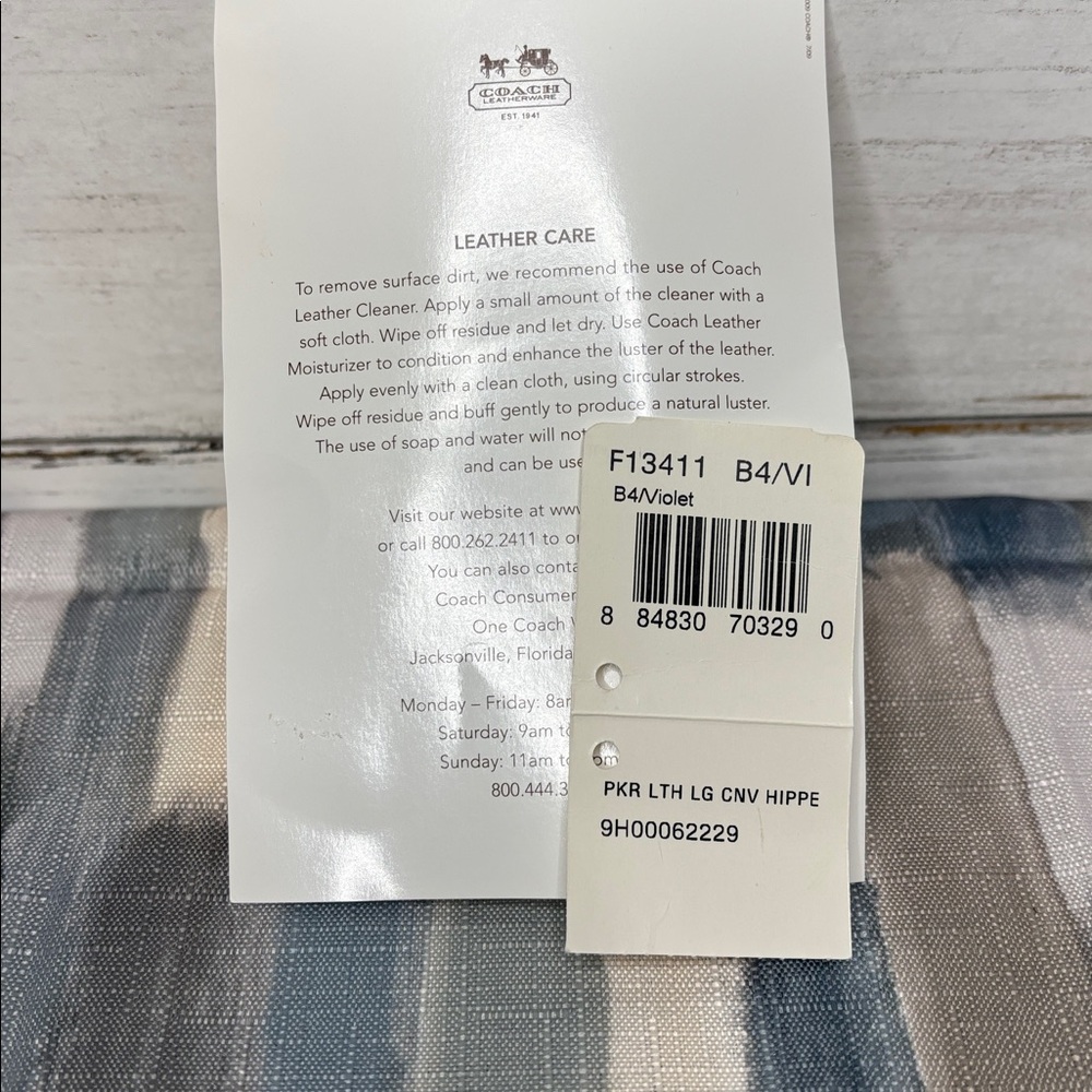 Coach Parker Lavender Leather Shoulder Bag with Gold Accents - Picture 9 of 9